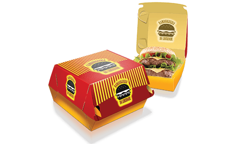 Embalagem para Hambúrguer Pequena